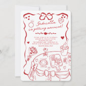 Whimsical Bruids Douche Uitnodiging (Voorkant)