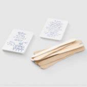 Whimsical Bruiloft programma fan Handwaaier (Niet-gemonteerd)