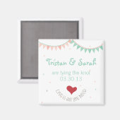 Whimsical Bruiloft Save De Datum Magneet (Voorkant / Achterkant)