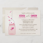 WHIMSICAL BRUILOFT trendy metselaar pot liefde har Kaart (Voorkant / Achterkant)