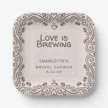 Whimsical Bruin Love Is Brewing Bruidsuitnodiging