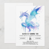 Whimsical brullende plezier middeleeuwse verjaarda kaart (Voorkant / Achterkant)