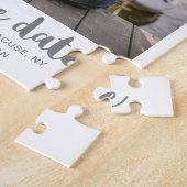 Whimsical Brush Script Foto Sla de datum grijs op Legpuzzel (Zijkant)