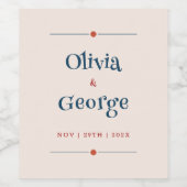 Whimsical Bubbles of Love: Sprookjeshuwelijk Wijn Etiket (Enkel label)