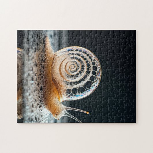 Whimsical Bubbly Snail Legpuzzel (Horizontaal)