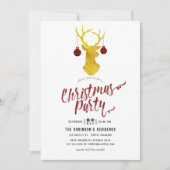 Whimsical Buffalo Plaid Rustic Kerstfeest Kaart (Voorkant)