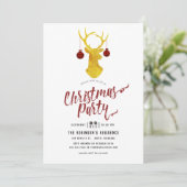 Whimsical Buffalo Plaid Rustieke Kerstfeest Kaart (Staand voorkant)