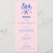 Whimsical Buffet Table Doodle Sketch Modern CUSTOM Menu (Voorkant)