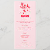 Whimsical Buffet Table Doodle Sketch Modern CUSTOM Menu (Voorkant)