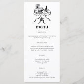 Whimsical Buffet Table Doodle Sketch Modern CUSTOM Menu (Voorkant)