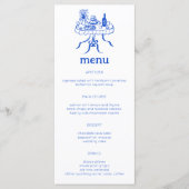 Whimsical Buffet Table Doodle Sketch Modern CUSTOM Menu (Voorkant)