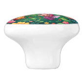 Whimsical Bug Kinderen in een weelderige tuin Keramische Knop (Zijkant)