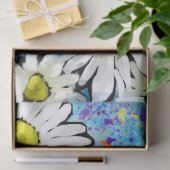 Whimsical Bumble Bee Daisies Bloemen Decoupage Tissuepapier (Geschenk)