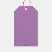 Whimsical Bumble Bee Floral Sinaasappel Rood Geel Cadeaulabel (Achterkant)