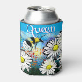 Whimsical Bumble Bee in Daisies gepersonaliseerd Blikjeskoeler (Blikje Voorkant)