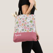 Whimsical Bumblebee Floral Tote Bag (Dichtbij)