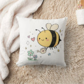  Whimsical Bumblebee Nature Lover  Kussen (Deken)