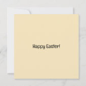 Whimsical Bunnies and Eggs Flowers Easter Greeting Kaart (Achterkant)