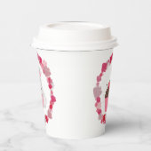 Whimsical Bunny, Bee & Strawberry Cupcake Verjaard Papieren Bekers (Links)