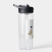 Whimsical Bunny & Bird in Bloom – Schattigee voorj Waterfles (Rechts)