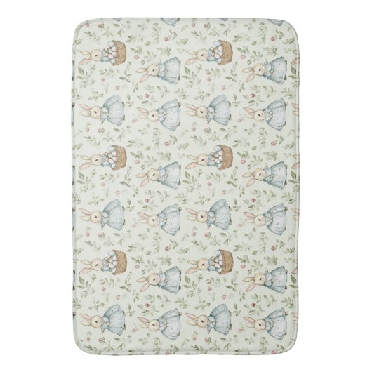 Whimsical Bunny Bliss Pasen Badmat (Voorkant Verticaal)