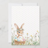 Whimsical Bunny Paasbrunch en Egg Hunt Kaart (Achterkant)
