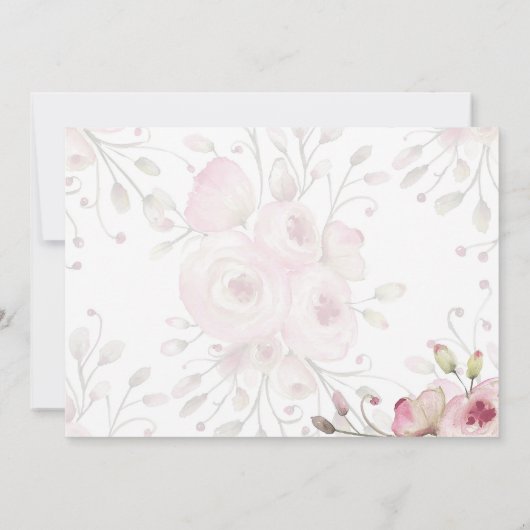 Whimsical Bunny Rabbit Baby Shower Uitnodigingen (Achterkant)