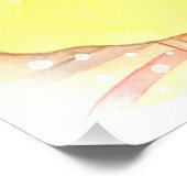 Whimsical Bunny Rabbit Cup van Tea Illustration Foto Afdruk (Hoek)