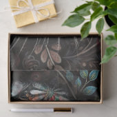 Whimsical Bunny Rabbit Floral Abstracte Decoupage Tissuepapier (Geschenk)