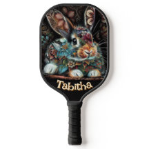 Whimsical Bunny Rabbit Floral gepersonaliseerd