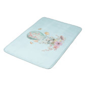 Whimsical Bunny Riding in een luchtballon Badmat (Gekanteld)