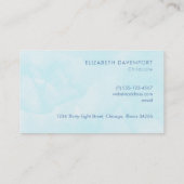 Whimsical Bunny Riding in een luchtballon Visitekaartje (Achterkant)