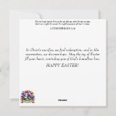 Whimsical Bunny Tea Party Verrukking Pasen Feestdagenkaart (Achterkant)