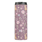 Whimsical Bunny Teapot Floral Spring  Thermosbeker (Achterkant)