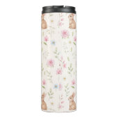 Whimsical Bunny Teapot Floral Spring  Thermosbeker (Achterkant)