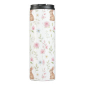 Whimsical Bunny Teapot Floral Spring  Thermosbeker (Achterkant)