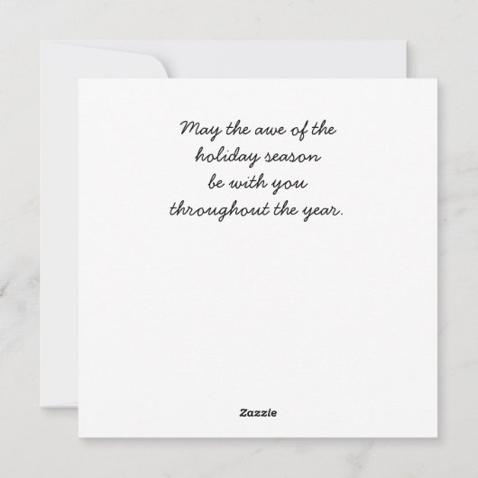 Whimsical Bunny with Christmas Tree in Forest Flat Feestdagenkaart (Achterkant)