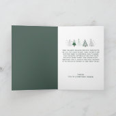 Whimsical Business Christmas Clients Customers Feestdagen Kaart (Binnen)