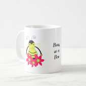 Whimsical Busy Bee met Flowers Koffiemok (Voorkant links)