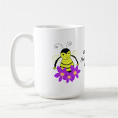 Whimsical Busy Bee met Flowers Koffiemok (Links)