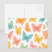 "Whimsical Butterflies" Aankondigingskaart (Voorkant / Achterkant)