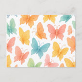 "Whimsical Butterflies" Aankondigingskaart (Voorkant)
