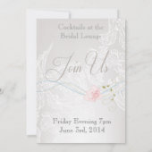 Whimsical Butterflies and Lace Verloving Aankondiging (Achterkant)