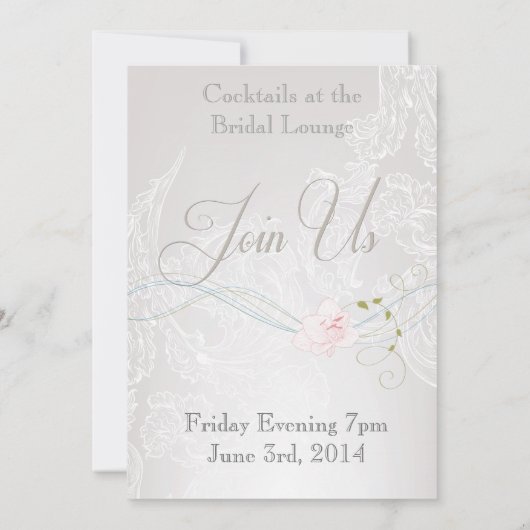 Whimsical Butterflies and Lace Verloving Aankondiging (Achterkant)