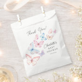 Whimsical Butterflies Baby shower Bedankzakje (Geknipt)