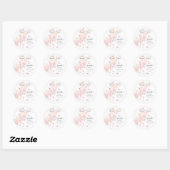 Whimsical Butterflies Baby shower Ronde Sticker (Vel)