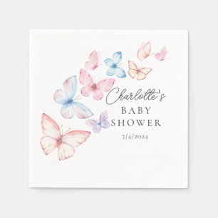 Whimsical Butterflies Baby shower Servet