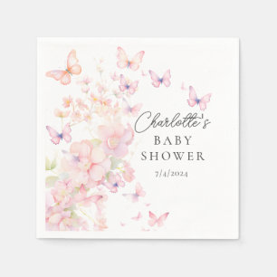 Whimsical Butterflies Baby shower Servet