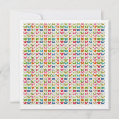 Whimsical Butterflies Birthday Party Invitation Kaart (Achterkant)