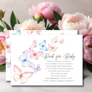 Whimsical Butterflies Boek voor Baby Behuizing Kaa Informatiekaartje